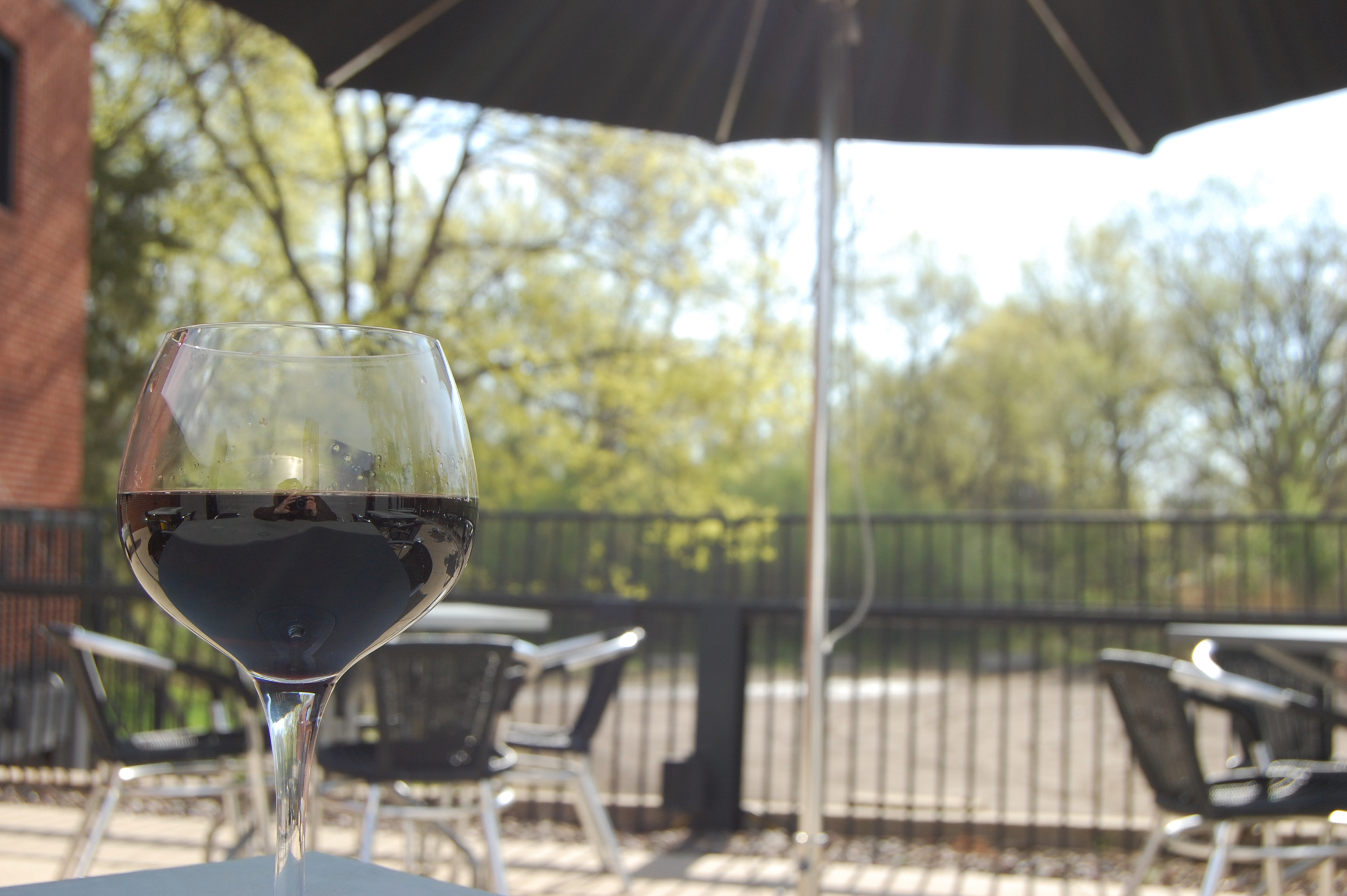 Wine on patio